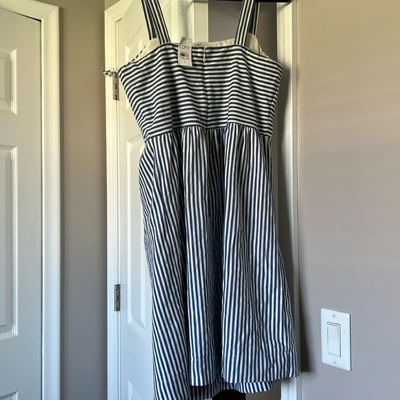 LOFT: by Ann Taylor Blue and White Striped Sundress - Picture 3 of 7